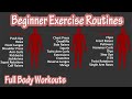 Beginner full body exercise routines workouts  basic exercises workout for beginners at home