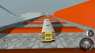BeamNG Drive: Sending a school bus down Insanity Hill screenshot 5