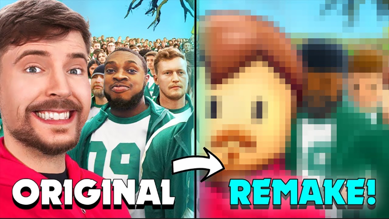 I remade Mr.beast's thumbnail in Stumble Guys