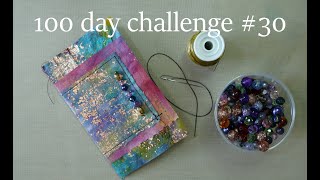simple beaded Boho notebook