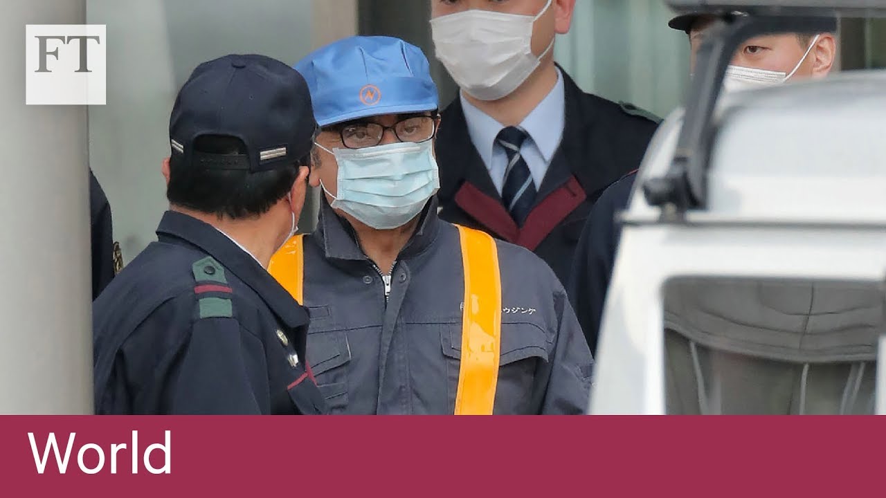 Film backdrop image for Carlos Ghosn leaves Tokyo jail in disguise (2019)