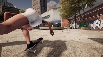 Session: Skate Sim - My character apparently broke his left ankle