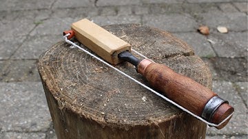 Restoring an old chisel with a new wooden handle