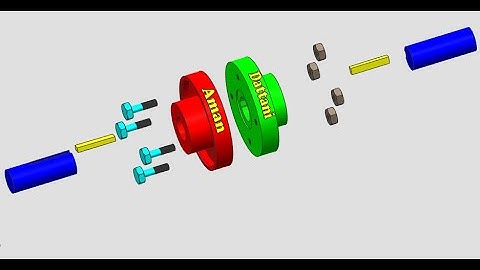 Assembly of Protected Type Flange Coupling (3-D Animation) | Aman Dattani