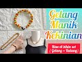 how to make a beaded bracelet | Cara membuat gelang manik | gelang manik | gelang manik dayak