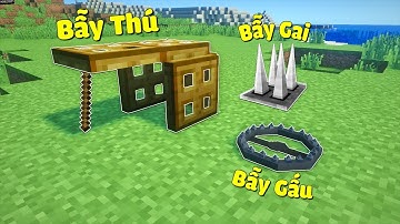 CÁCH LÀM 6 CÁI BẪY NGUY HIỂM ĐỂ TROLL NOOB VÀ ÔNG THỢ RÈN TRONG MINECRAFT | Thử Thách SlenderMan