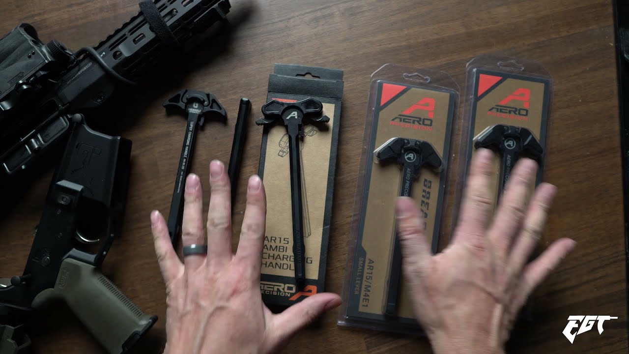 Aero Precision Breach Charging Handle // Large vs Small vs