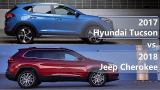 2017 Hyundai Tucson vs 2018 Jeep Cherokee (technical comparison)