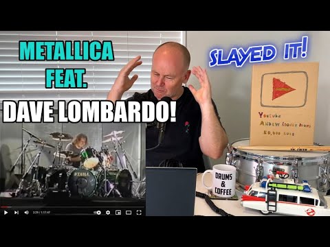 Drum Teacher Reacts DAVE LOMBARDO Metallica Battery