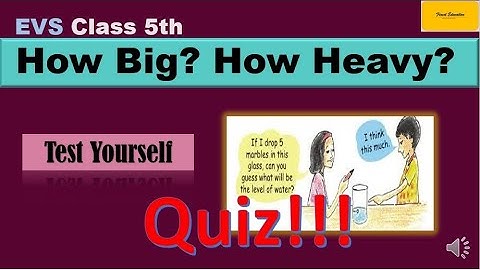 Class 5-MATHS | Chapter 14 How Big How Heavy MCQs| Finest Education  #class5 #kvs #finesteducation