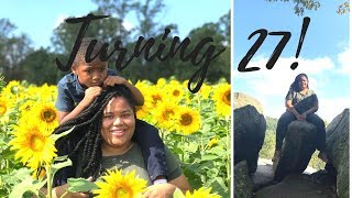 Sunflower Fields, Rock Climbing and Turning 27!