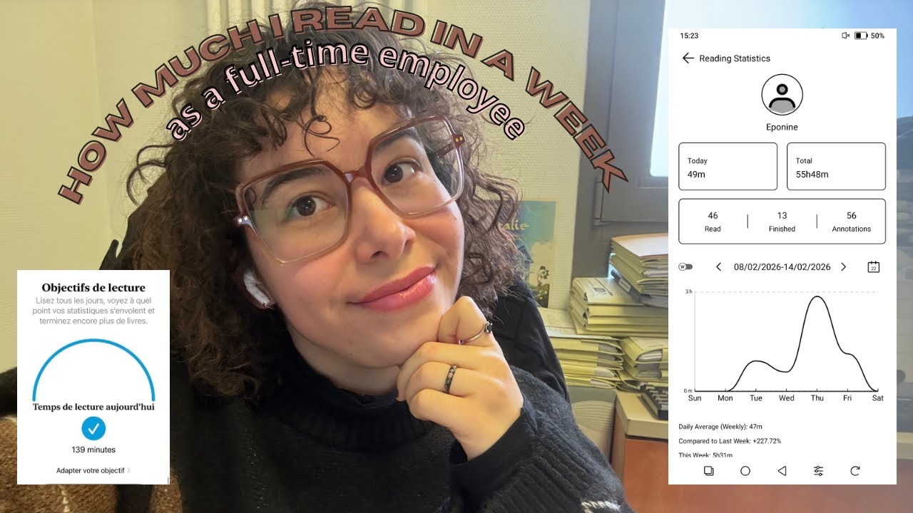 How much do I actually read in a week with a 9 to 5 job 🗄️