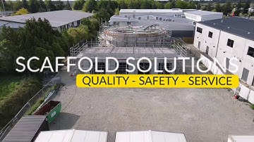 Scaffold Solutions - drone footage of scaffolding in Canterbury