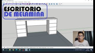 ESCRITORIO MODERNO DE MELAMINA