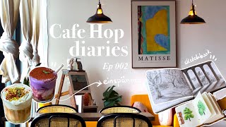 Come cafesketch with me in Seattle ☕  Cafe Hop Diaries | Ep 002 watercolor painting art vlog