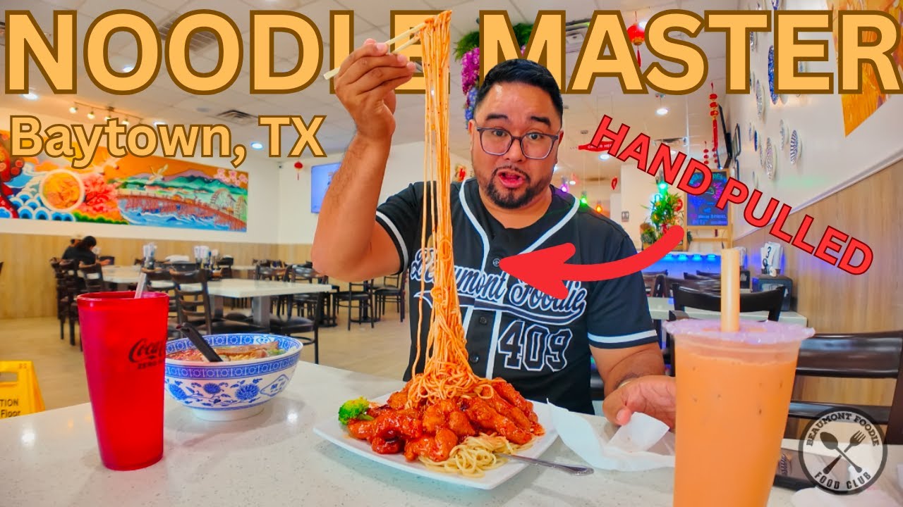 Hand pulled noods at Noodle Master - Baytown Texas