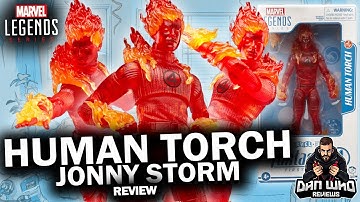 Marvel Legends HUMAN TORCH Johnny Storm The Fantastic Four First Steps Review