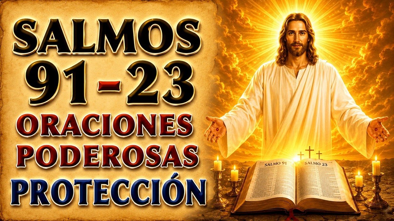 SALMOS 91 Y 23 ORACIÓN PODEROSA POR LA PROTECCIÓN - YouTube
