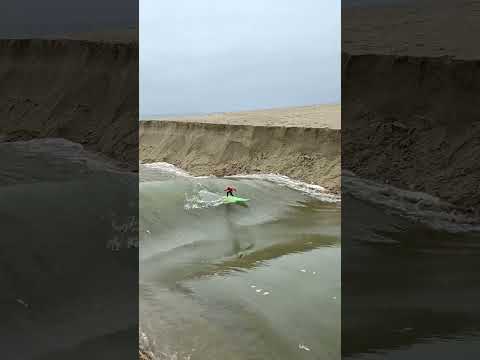 Surfer Gets Swept out to Sea by River Rapids #shorts #shorts30