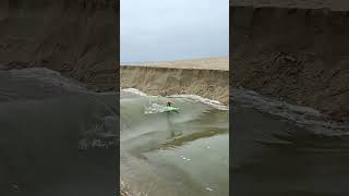 Surfer Gets Swept out to Sea by River Rapids #shorts #shorts30