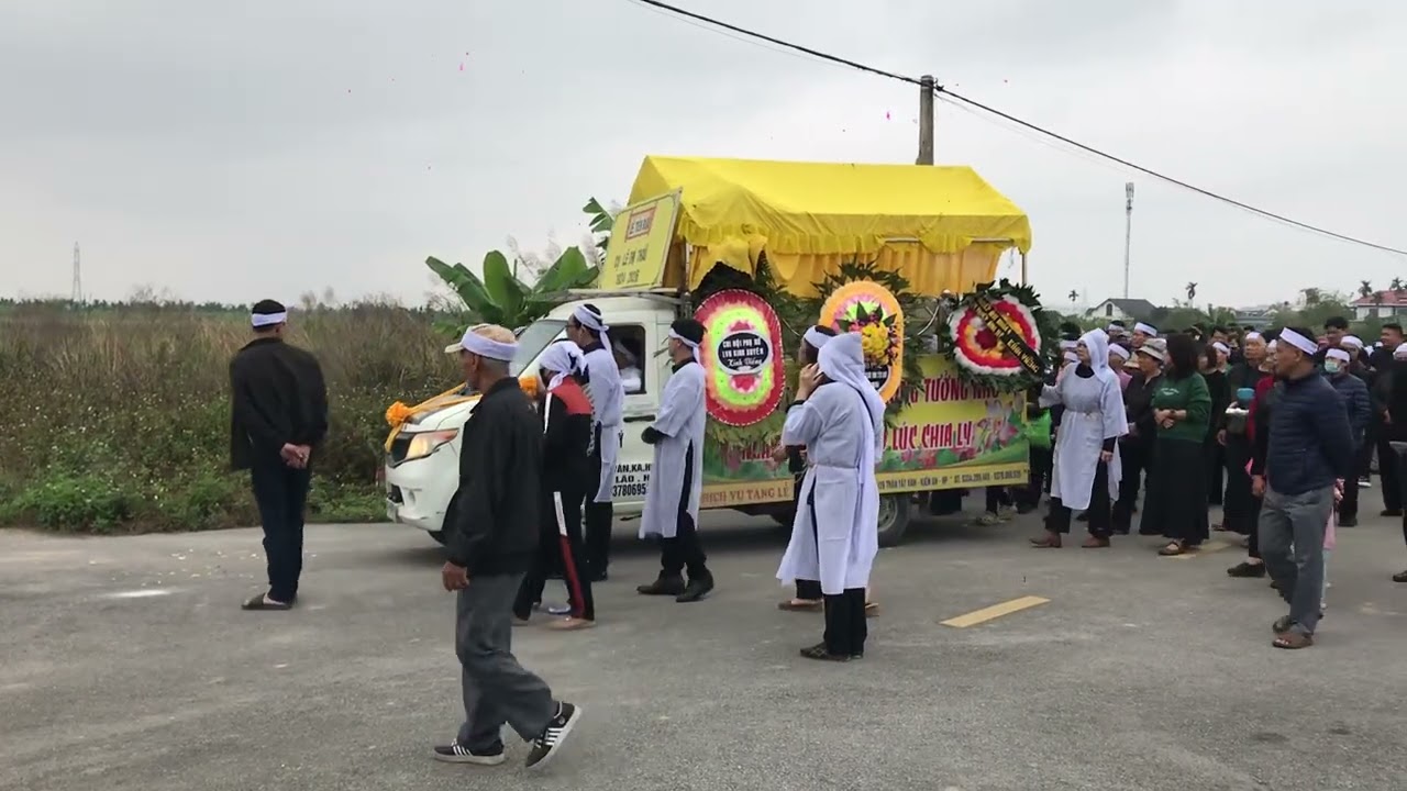 TIỄN ĐƯA CỤ LÊ THỊ THÁI KINH XUYÊN AN LÃO HẢI PHÒNG VỀ NƠI AN NGHỈ CUỐI CÙNG 