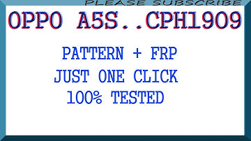 Oppo A5S (CPH1909) pattern + frp reset 1 click