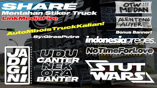 Share Mentahan Stiker Truk Mbois || Link Mediafire