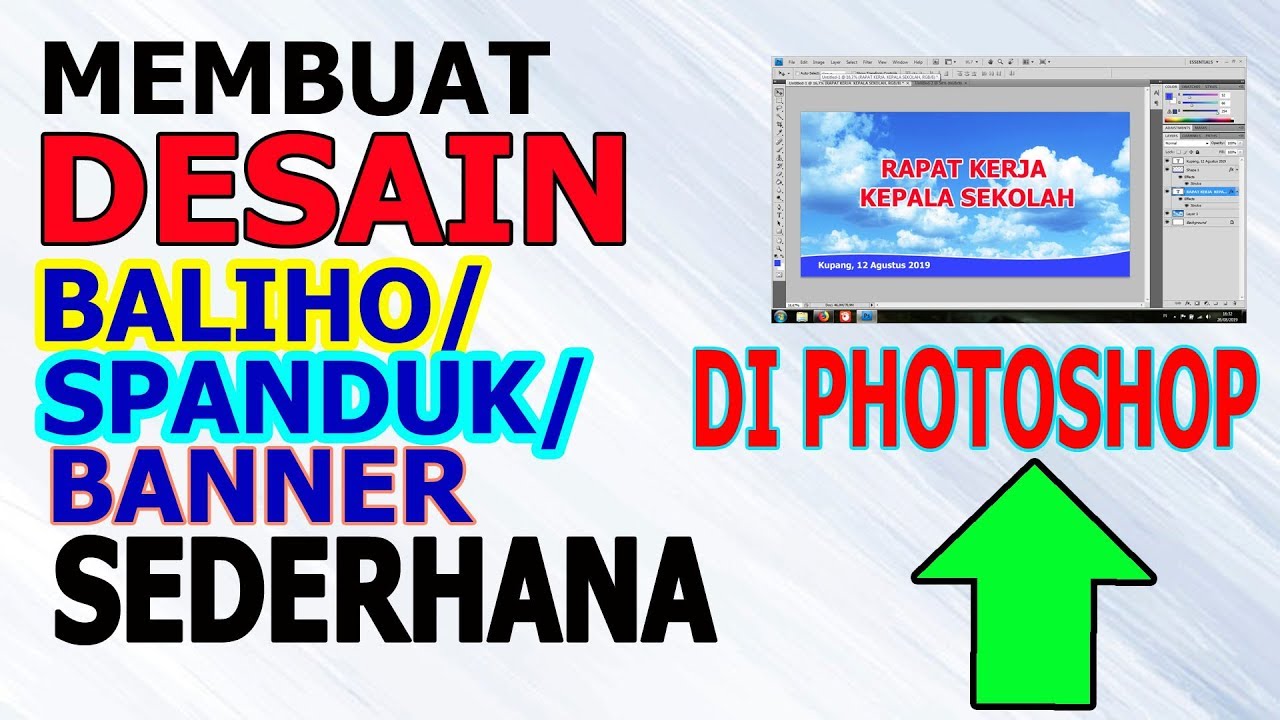 Cara Membuat Desain  Baliho Banner Spanduk  Sederhana Dengan  