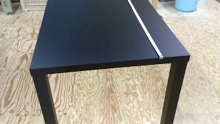 ブラックのテーブル　ブラック色のデスクをサイズオーダー