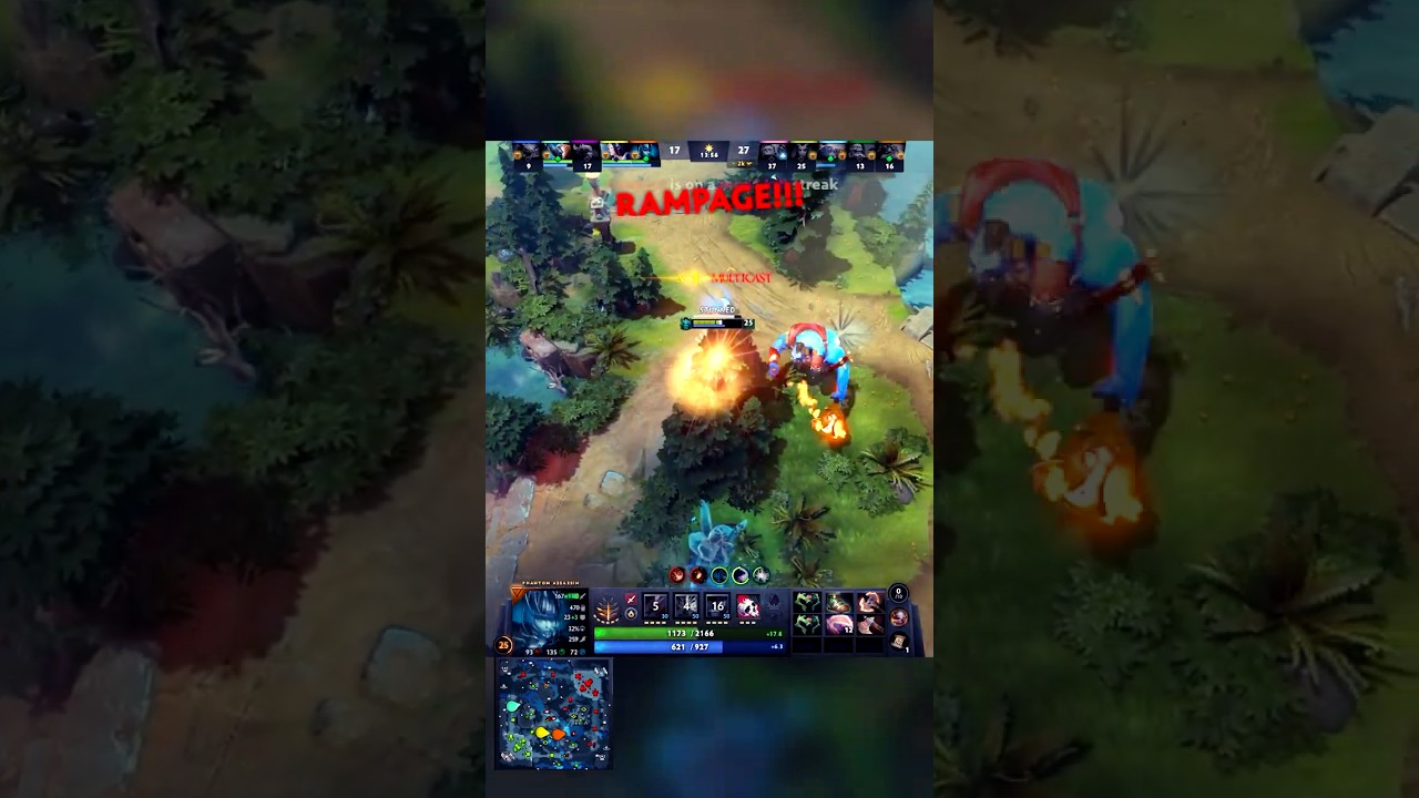 Phantom Assassin Strikes Back! 1v5 Rampage! ⚔️💀 
