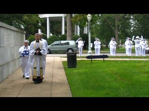 Navy Band at Naval Academy Funeral Service Radm. C...