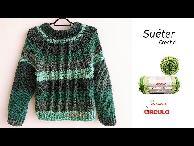 sueter masculino de croche