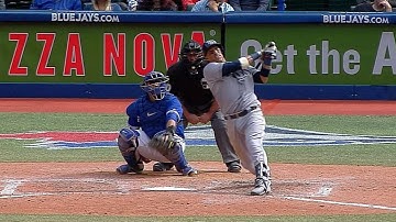 Escobar crushes a solo shot to deep left