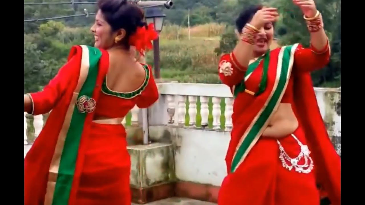 Nepali Women Dancing On Their Roof To Celebrate Teej 2071 [full Hd] Youtube