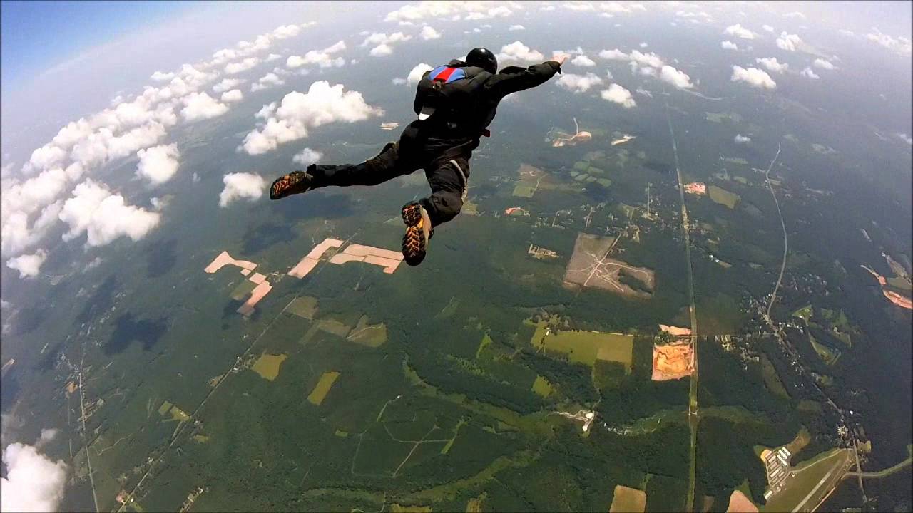 Skydive Tallahassee Dave L. Instructor Assisted Freefall - YouTube