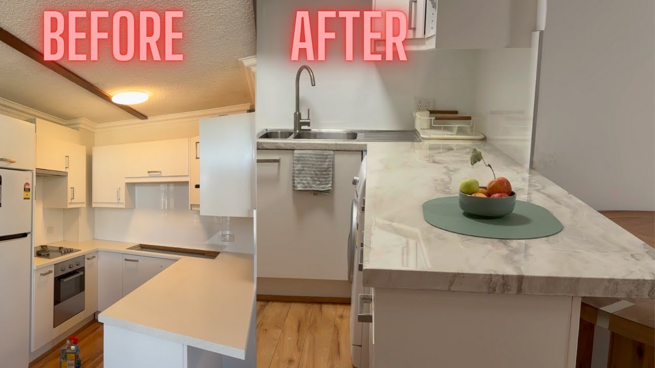 Vinyl Wrap and Epoxy Kitchen Countertops: Full Process Start to Finish