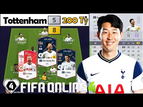 FIFA Online 4 | I Love Trải Nghiệm Đội Hình " TOTTENHAM 200 TỶ " Đẹp Xuất Sắc Vs SON HEUNG MIN LH +8