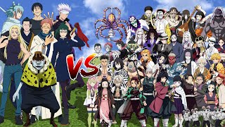 Jujutsu Kaisen Sorcerers Vs All Demon Slayer Verse