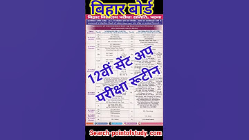 Bihar Board Inter Sent Up Exam 2024 Routine | Bseb 12th sent up exam Routine #Short #biharboard