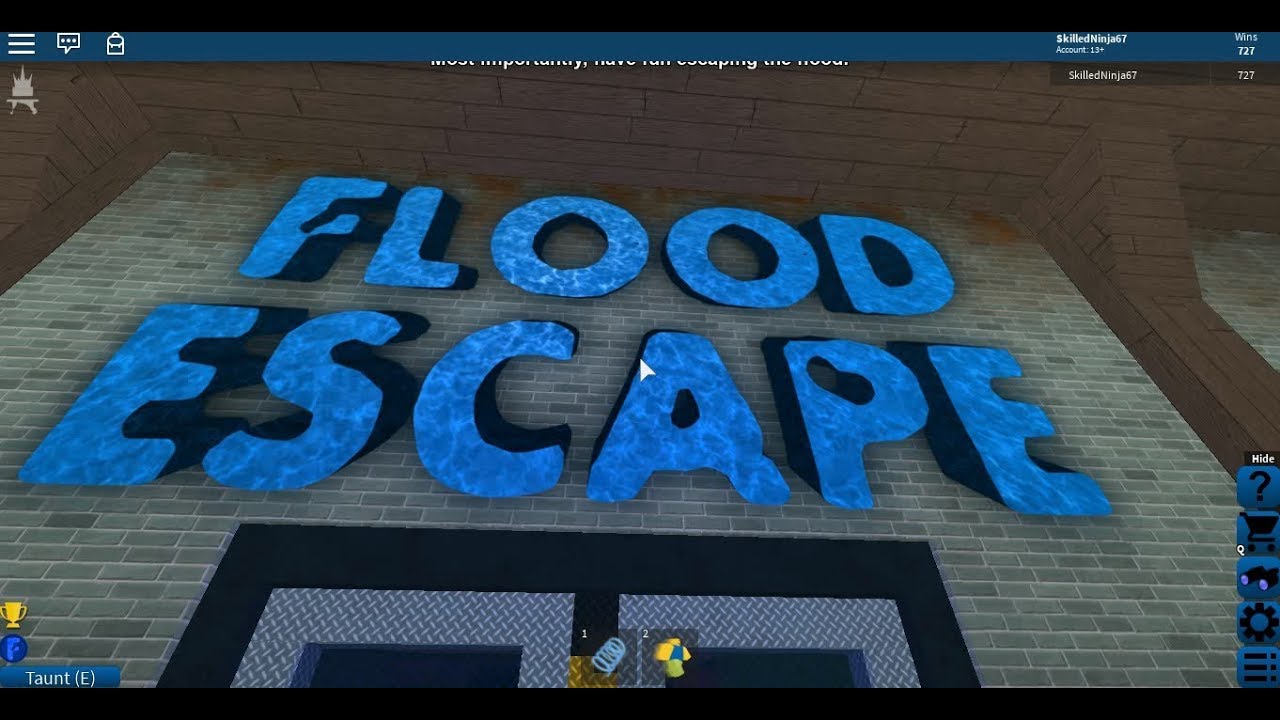 Roblox Flood Escape Taunt Ids - roblox flood escape taunt ids