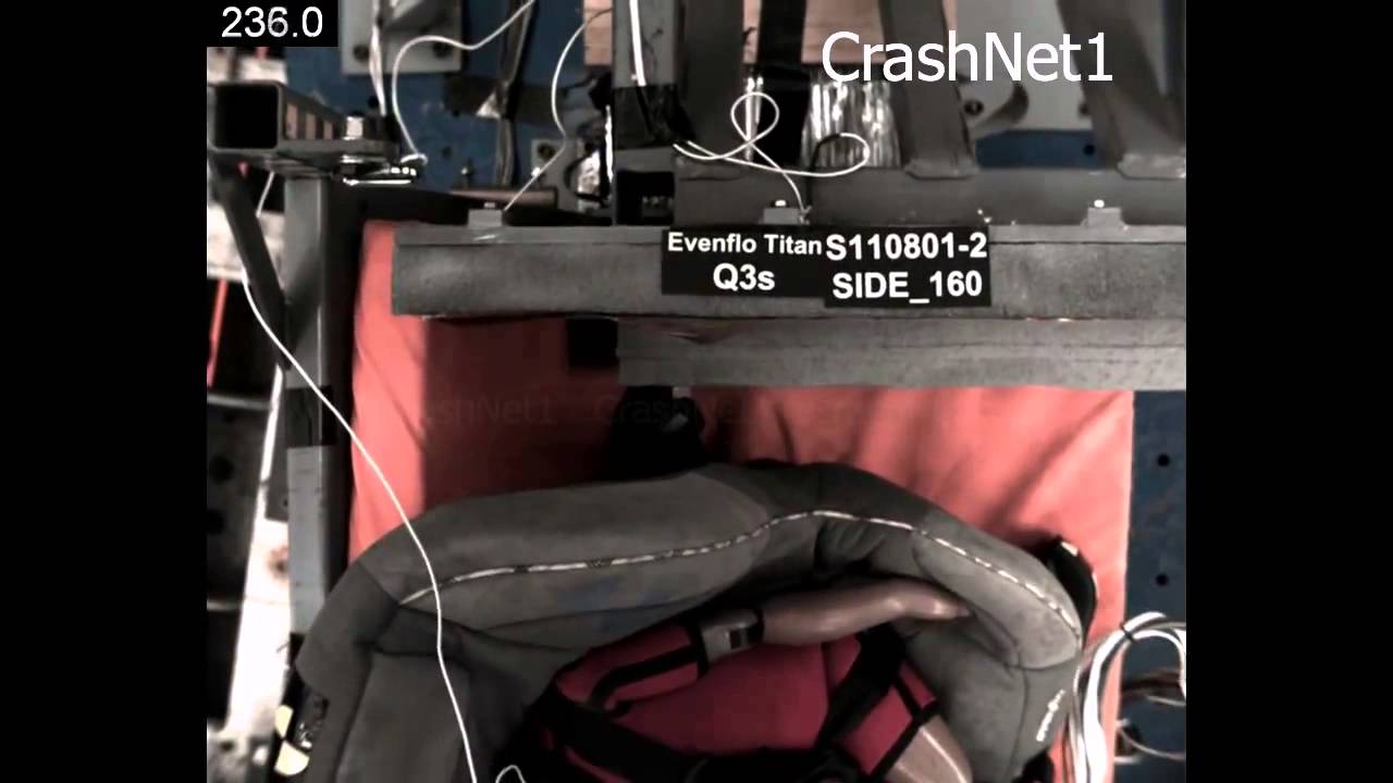 Child Seat Crash Test Evenflo Titan Forward Facing, Side Impact Test