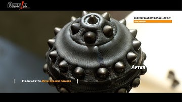 Laser surface cladding of Roller bit——laser cladding#cladding #welding #welder  #laser