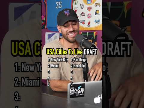 DRAFTING THE BEST US CITIES TO LIVE IN! #shorts #cities #usa #geography #living #draft
