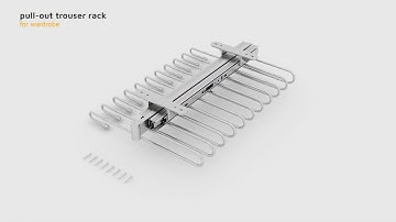 How to Install an Extractable Trouser Holder in your Wardrobe