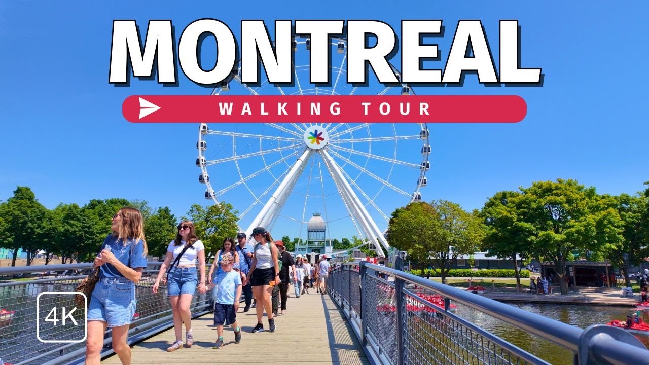 Montreal, Canadá | Mercado de Atwater | Paseo Urbano de Verano 4K