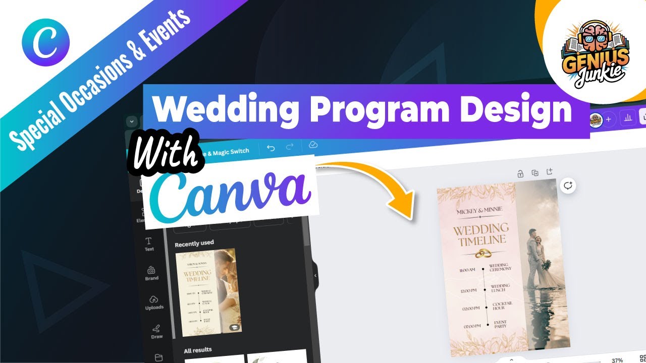 Design Stunning Wedding Programs with Canva: A DIY Guide
