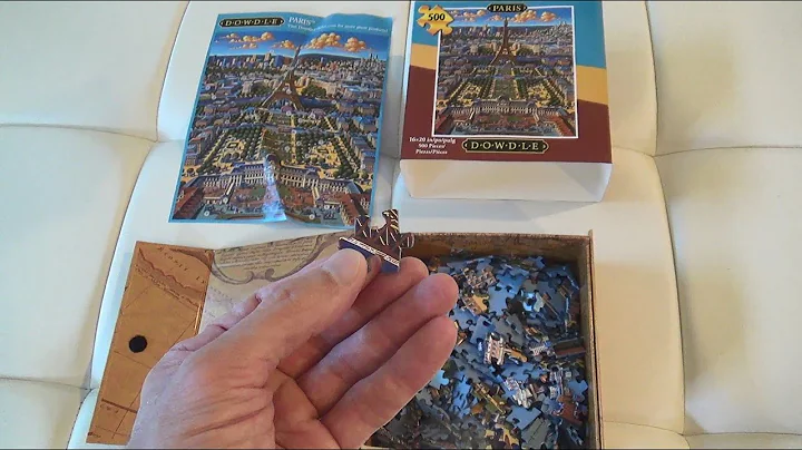 DOWDLE JIGSAW PUZZLE PARIS 500 PIECE PIECES PARIS FRANCE TRAVEL PUZZLES UNBOXING AND CUSTOMER REVIEW
