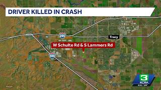 Tracy man dies after Cadillac jumps canal and overturns in a field