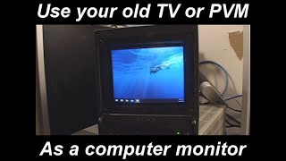 VGA and HDMI converters for TVs and PVMs