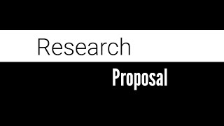 Research Proposal - (Video Presentation)